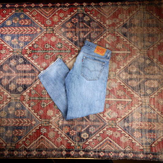 Levi's W36 L28 Tapered Leg Relaxed Fit Blue Denim Jeans