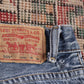 Levi's 505 W26 L26 Straight Leg Regular Fit Blue Denim Jeans
