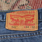 Levi's 541 W36 L31 Tapered Leg Classic Ripped Style Blue Denim Jeans