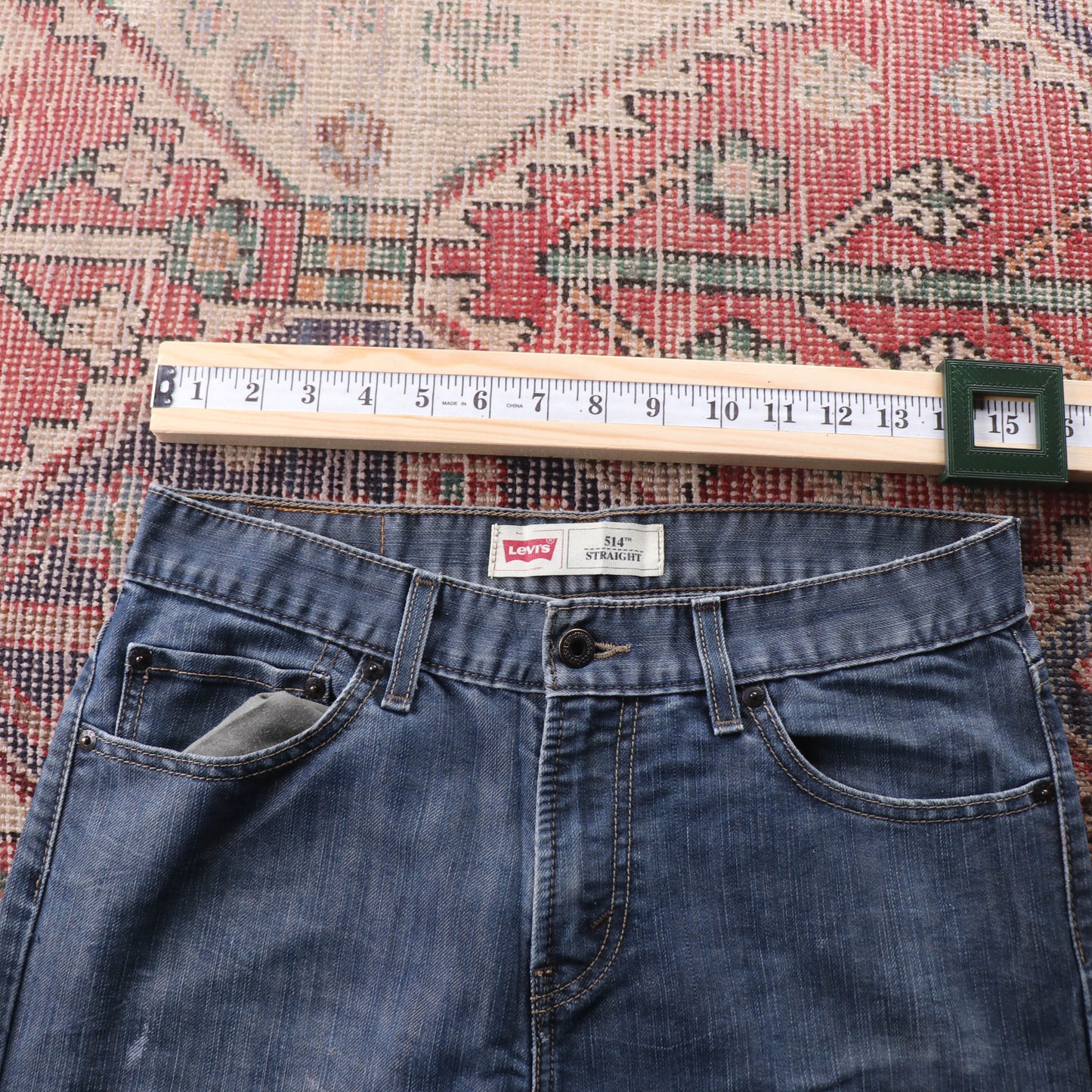 Levi's 514 Red Tab W30 L30 Straight Leg Blue Denim Jeans