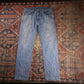 Levi's 505 W36 L31 Straight Leg Regular Fit Blue Denim Jeans