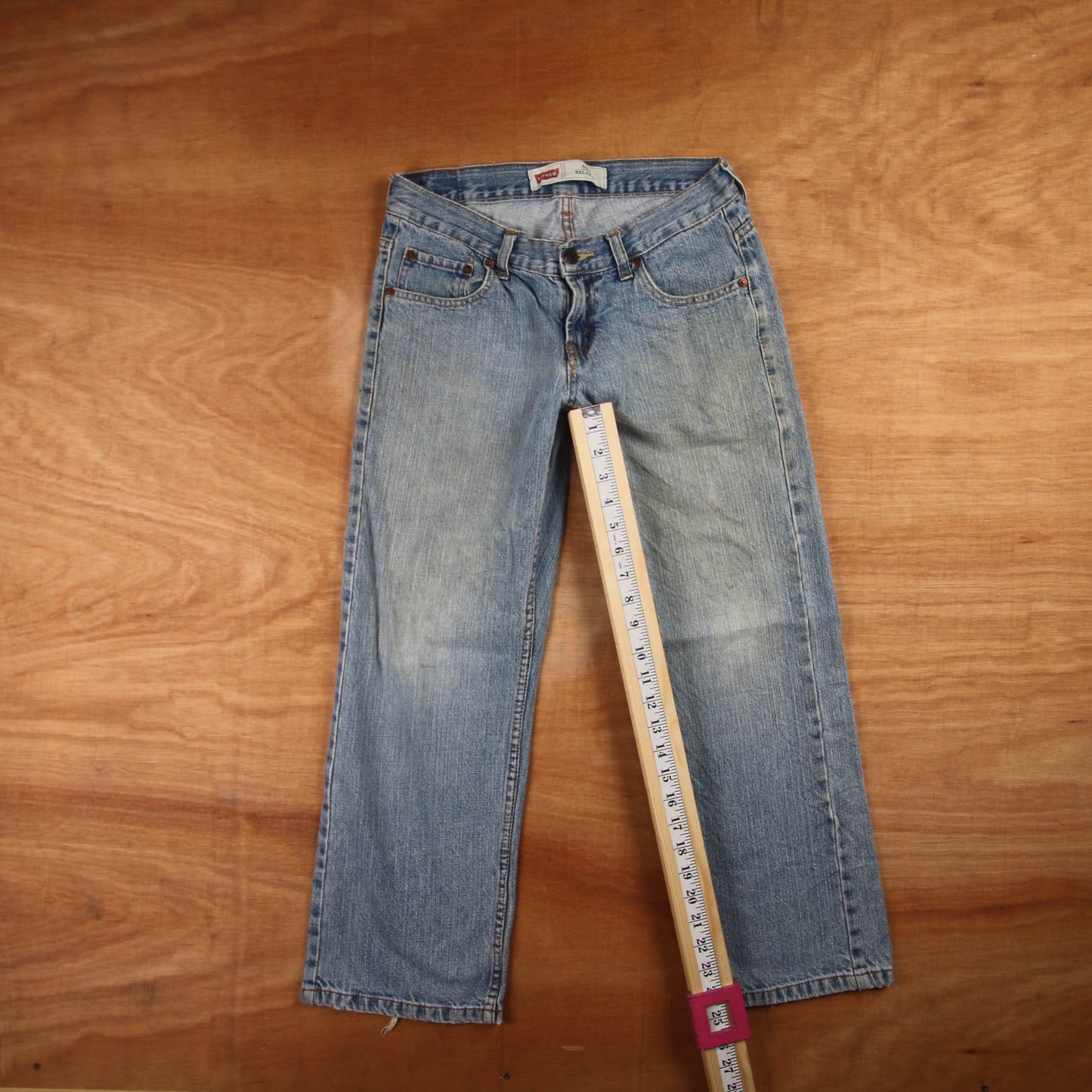 Levi's 550 Red Tab W30 L25 Tapered Leg Relaxed Fit Blue Denim Jeans