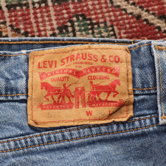 Levi's 514 Red Tab W36 L33 Straight Leg Blue Denim Jeans