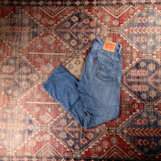 Levi's 505 W32 L31 Straight Leg Regular Fit Blue Denim Jeans