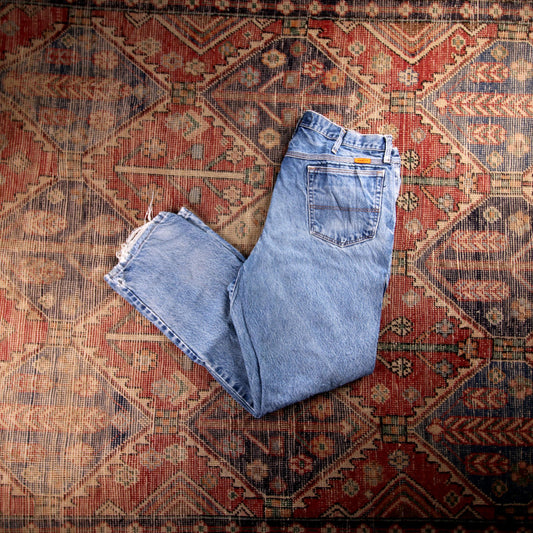 Wrangler W36 L30 Straight Blue Denim Jeans