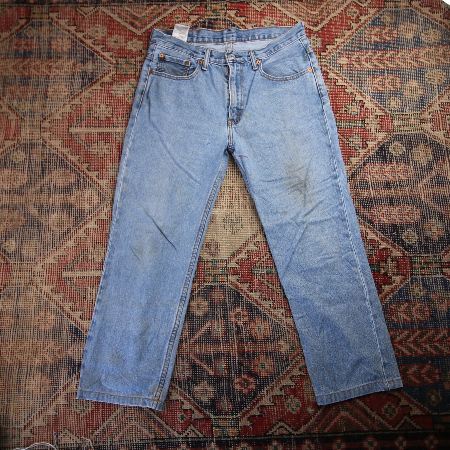 Levi's 516 W34 L25 Straight Leg Blue Denim Jeans