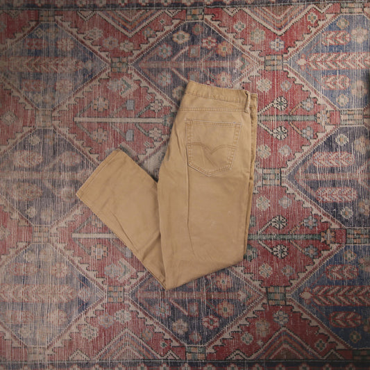 Levi's W64 L29 Straight Leg Brown Denim Jeans