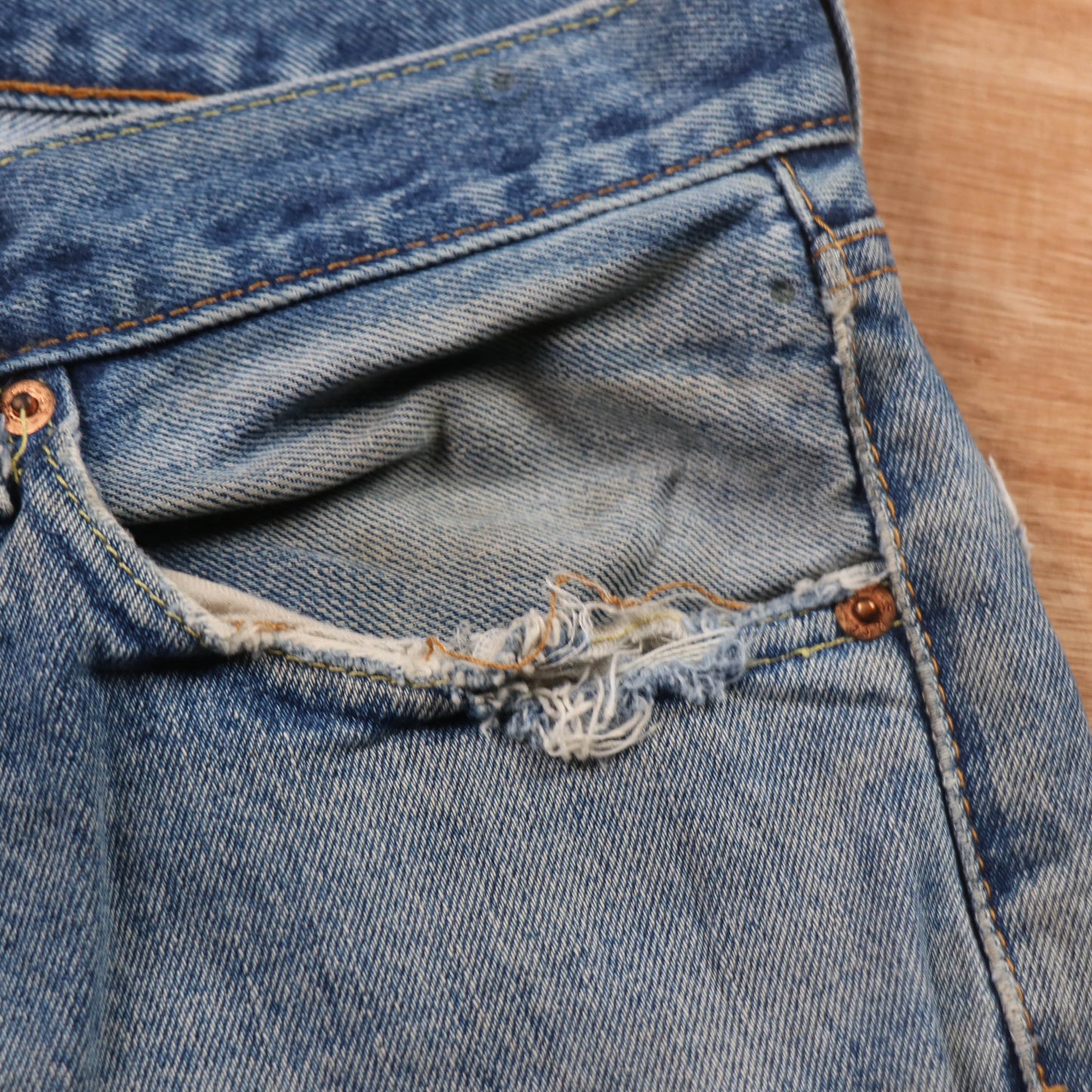 Levi's 505 Red Tab W30 L30 Straight Leg Regular Fit Blue Denim Jeans