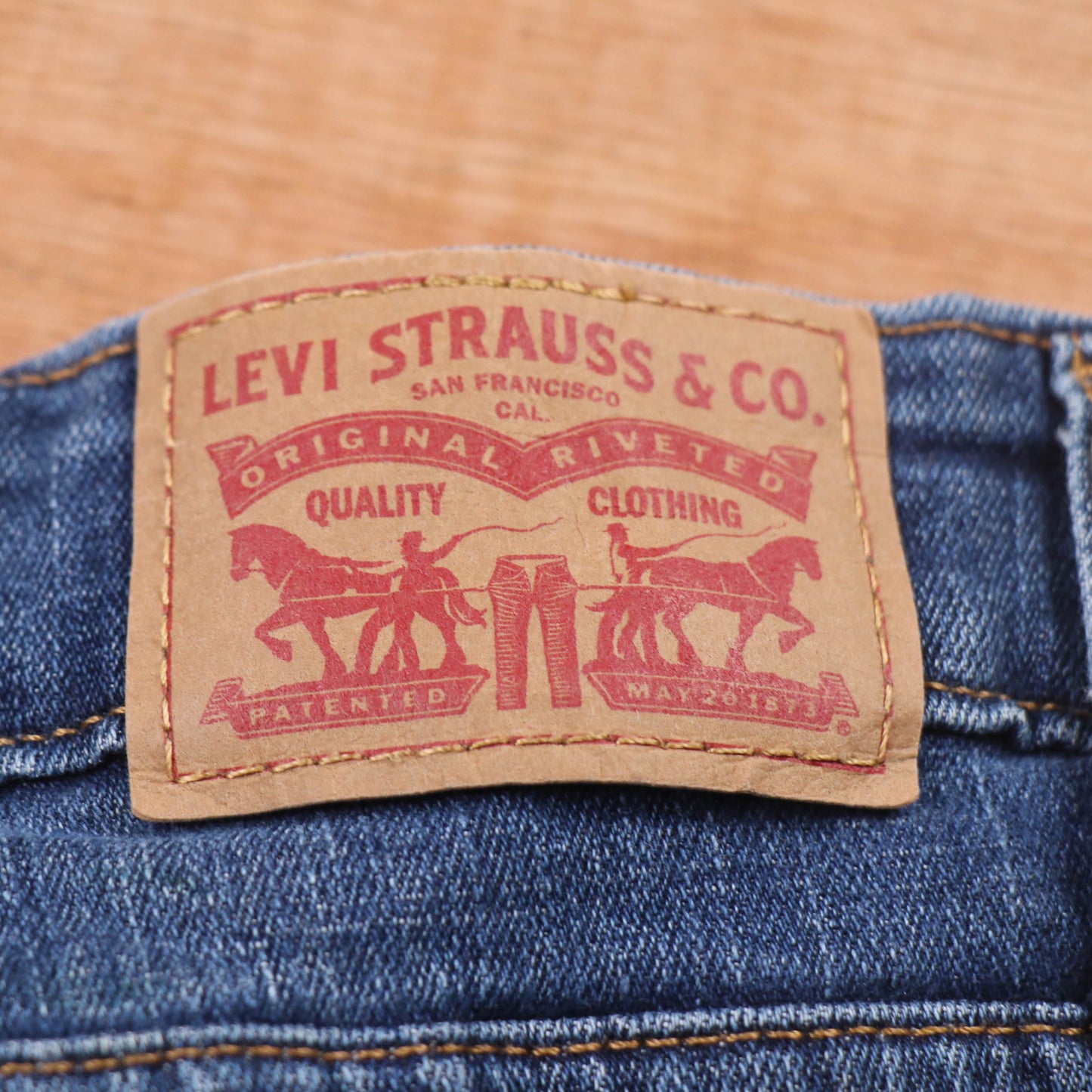 Levi's 711 Red Tab W28 L29 Skinny Blue Denim Jeans