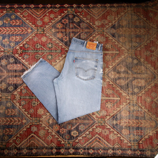 Levi's 550 W38 L31 Tapered Leg Relaxed Fit Blue Denim Jeans