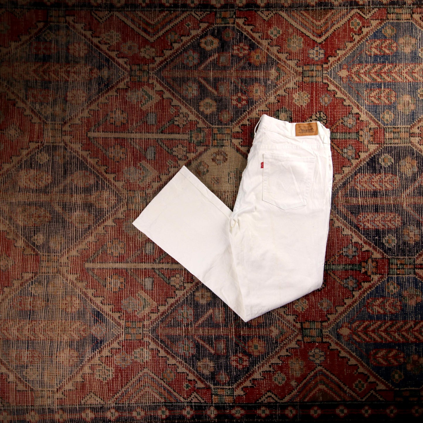 Levi's 515 W30 L27 Flared White Denim Jeans