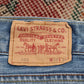 Levi's 506 W36 L33 Straight Leg Classic Ripped Style Blue Denim Jeans