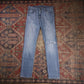 Levi's 508 W30 L30 Tapered Leg Regular Fit Classic Ripped Style Blue Denim Jeans