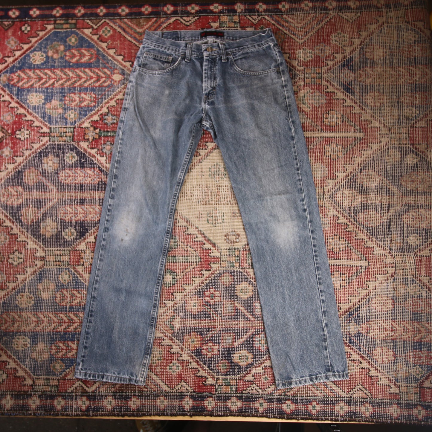 Lee W30 L30 Straight Leg Relaxed Fit Blue Denim Jeans