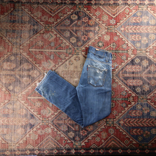 Levi's 506 Red Tab W30 L31 Straight Leg Blue Denim Jeans