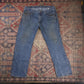 Wrangler W36 L29 Straight Leg Relaxed Fit Blue Denim Jeans