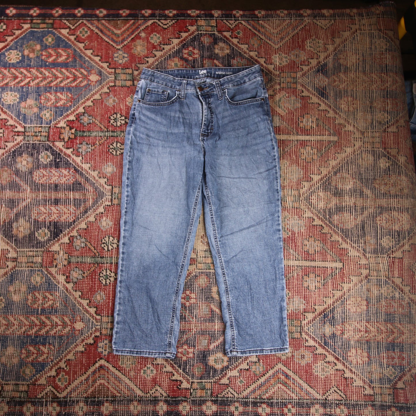 Lee W30 L22 Capri Blue Denim Jeans