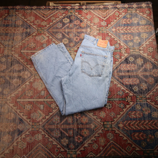Levi's 550 W38 L29 Tapered Leg Relaxed Fit Blue Denim Jeans