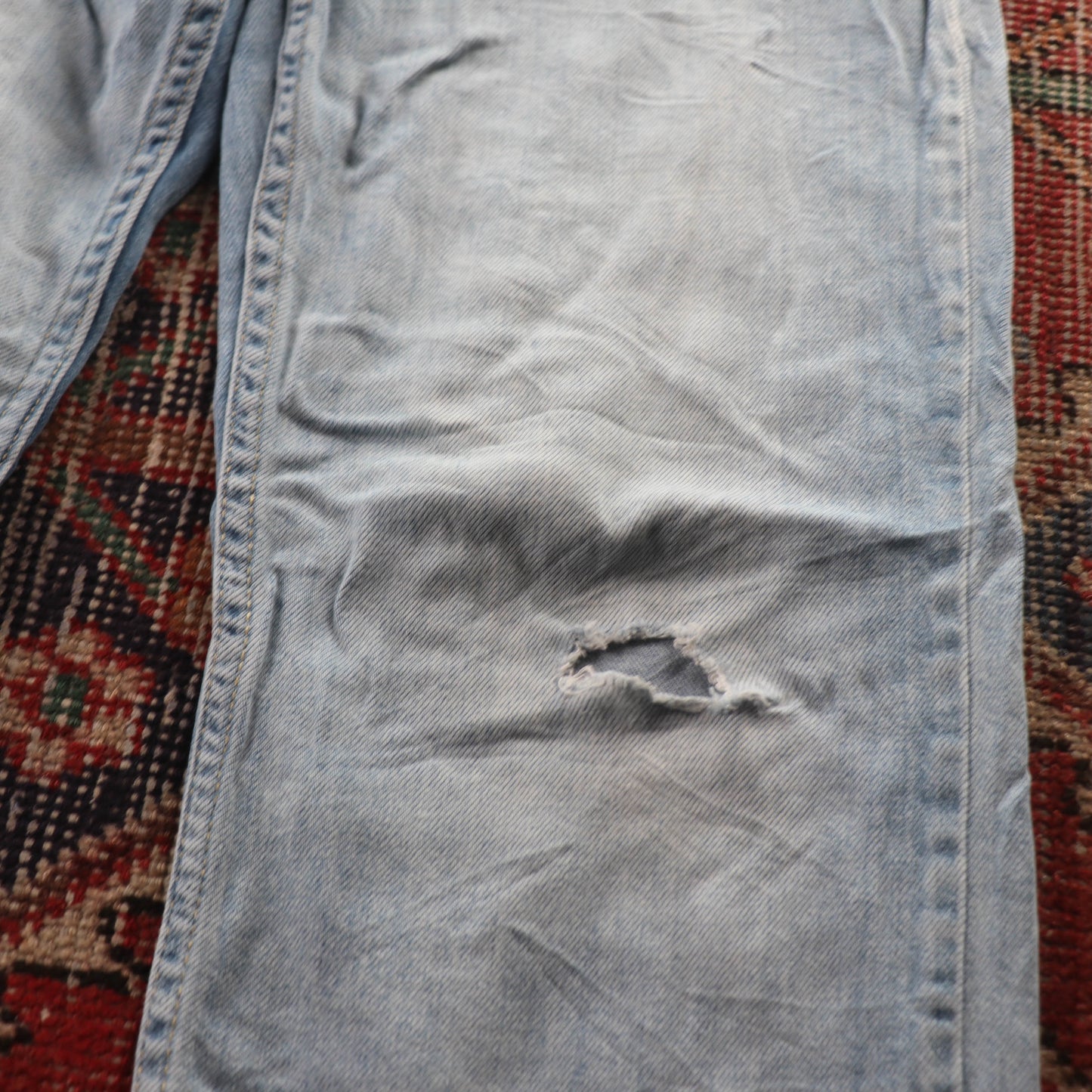 Levi's 514 Red Tab W26 L29 Straight Leg Blue Denim Jeans