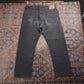 Levi's 505 W38 L28 Straight Leg Regular Fit Black Denim Jeans