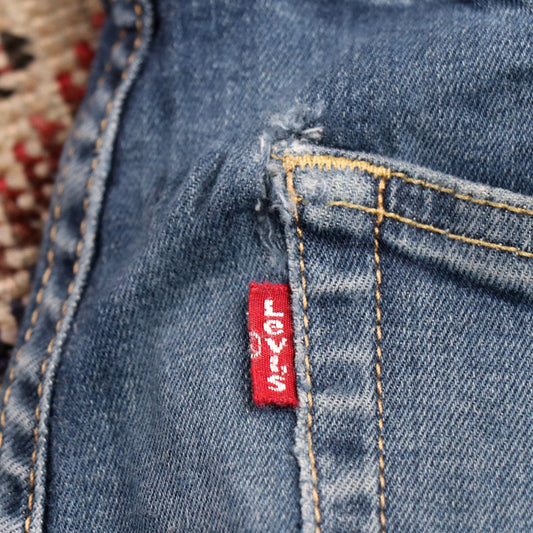 Levi's 520 W28 L31 Tapered Leg Slim Fit Blue Denim Jeans