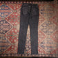 Levi's W28 L33 Skinny Classic Ripped Style Black Denim Jeans