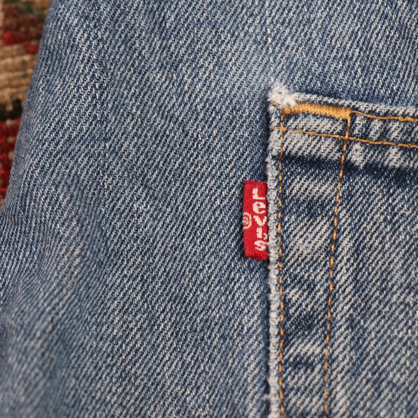 Levi's 550 W40 L30 Tapered Leg Relaxed Fit Blue Denim Jeans