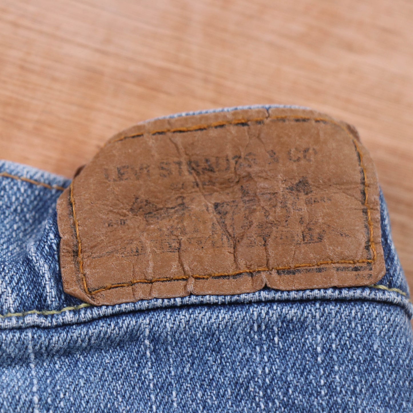 Levi's 505 Red Tab W34 L420 Straight Leg Regular Fit Blue Denim Jeans