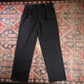 IZOD W34 L33 Straight Leg Black Cotton Blend Trousers