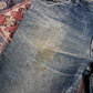 Lee W34 L27 Straight Leg Relaxed Fit Blue Denim Jeans