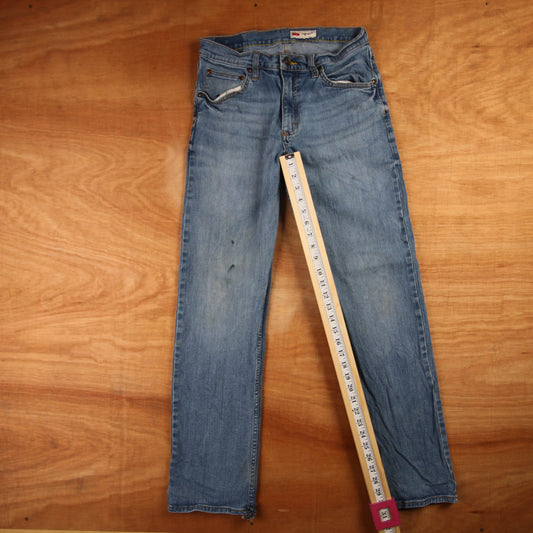 Wrangler Red Tab W30 L31 Straight Leg Blue Denim Jeans