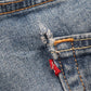 Levi's 514 Red Tab W34 L31 Straight Leg Blue Denim Jeans