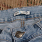 Lee W32 L28 Flared Blue Denim Jeans
