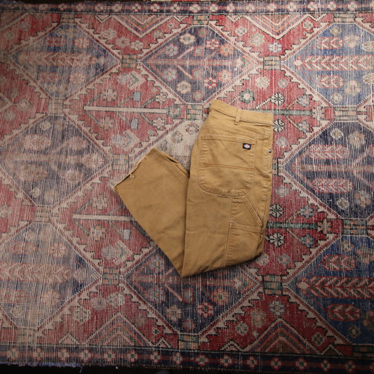 Dickies W34 L25 Carpenter Brown Denim Trousers