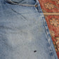 Lee W38 L28 Straight Leg Regular Fit Blue Denim Jeans