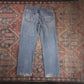 Wrangler W34 L30 Straight Leg Loose Fit Blue Denim Jeans