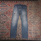 Levi's 513 W30 L30 Straight Leg Slim Fit Classic Ripped Style Blue Denim Jeans