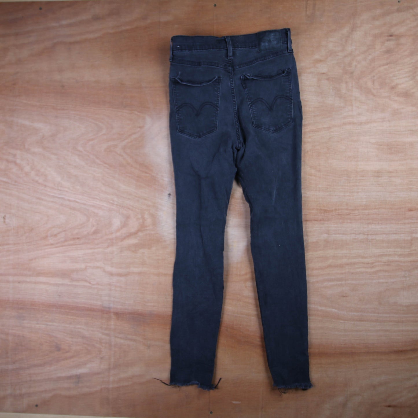 Levi's 721 Red Tab W26 L27 Skinny Grey Denim Jeans