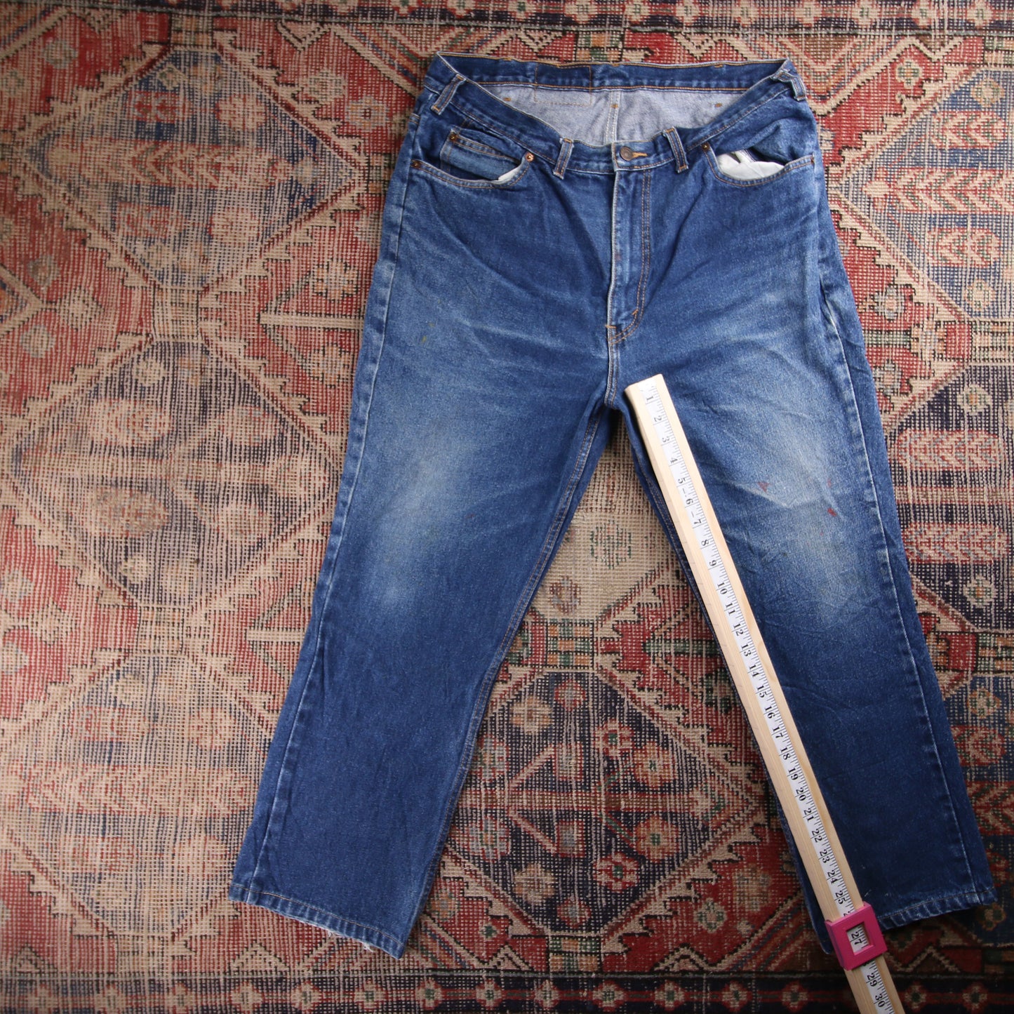 Levi's 501 Red Tab W36 L27 Original Fit Blue Denim Jeans