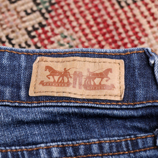 Levi's 525 W30 L30 Bootcut Slim Fit Blue Denim Jeans