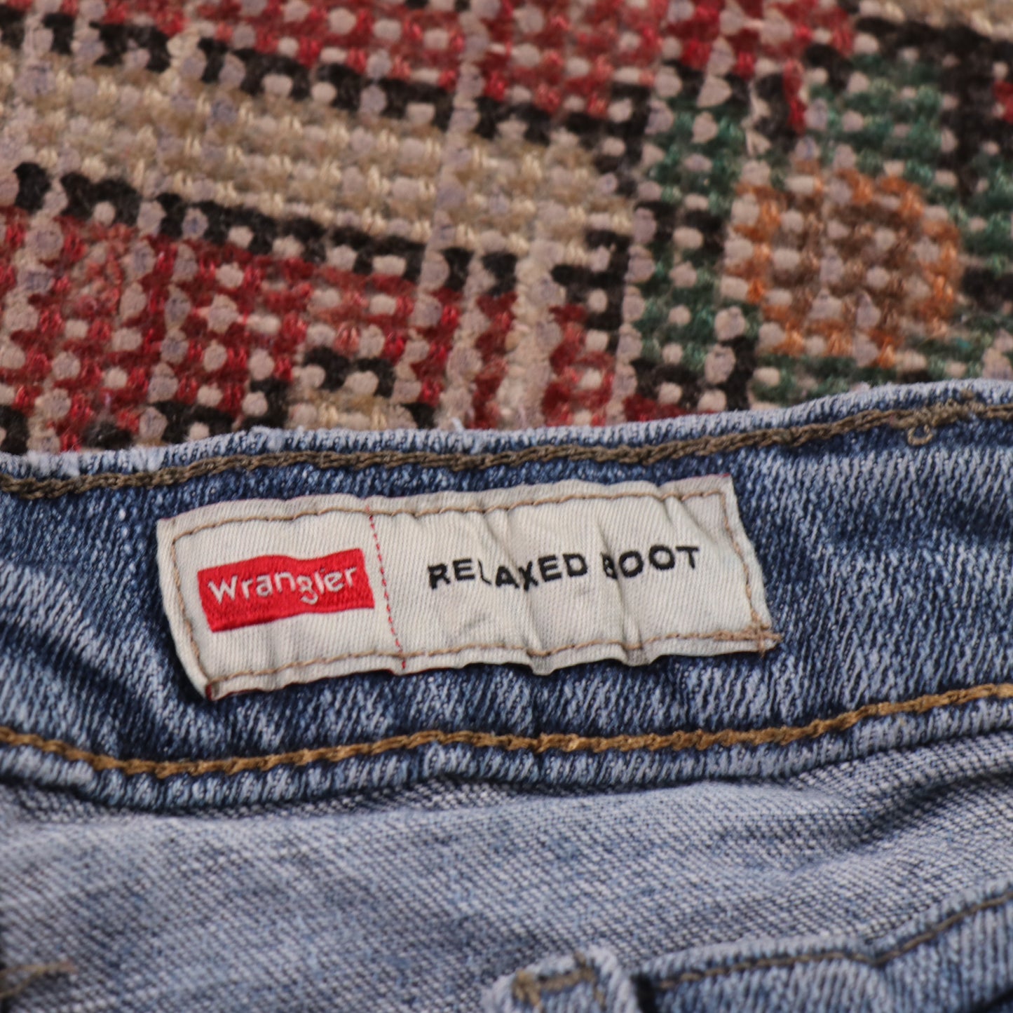 Wrangler W32 L30 Straight Leg Blue Denim Jeans