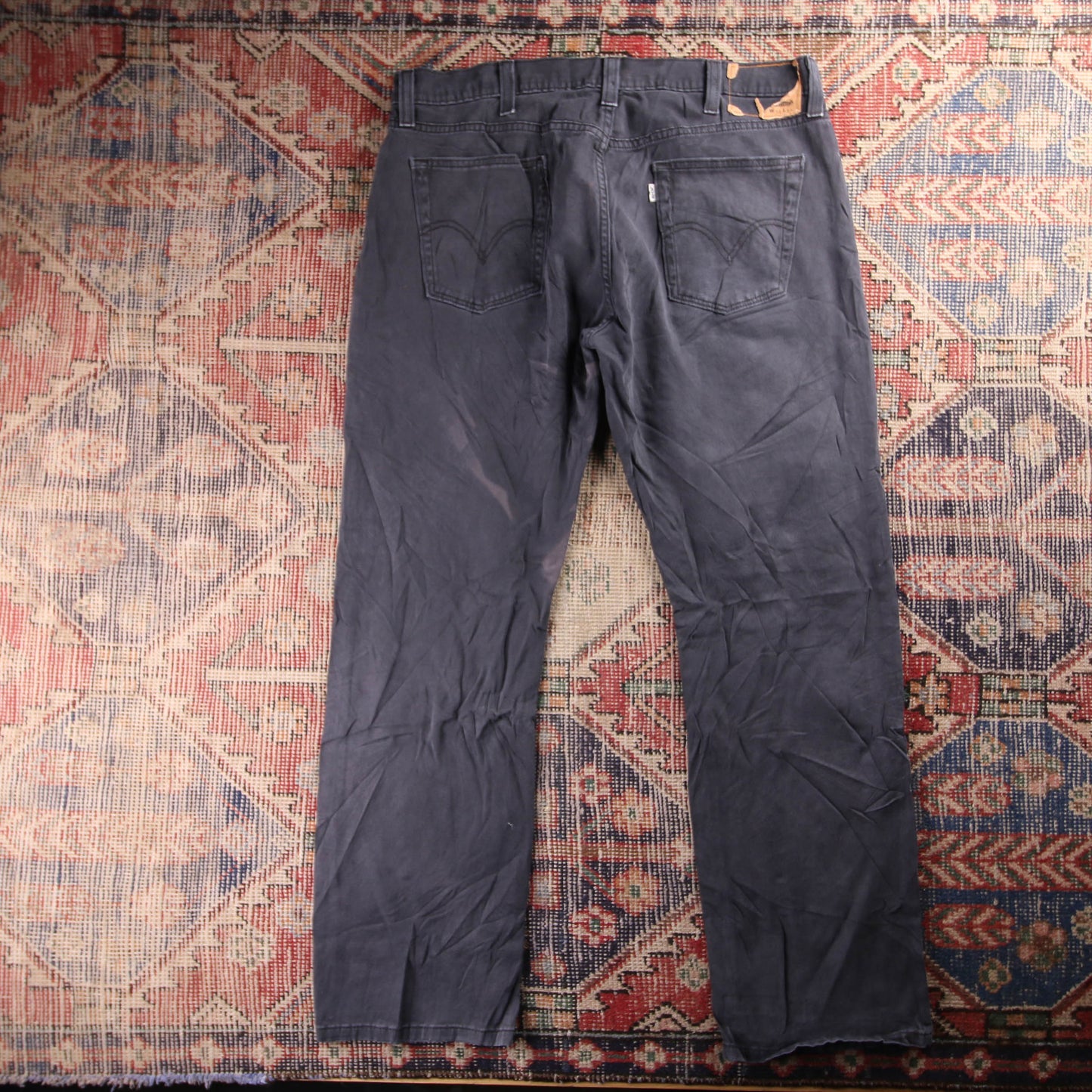 Levi's 514 White Tab W38 L31 Straight Leg Grey Denim Jeans