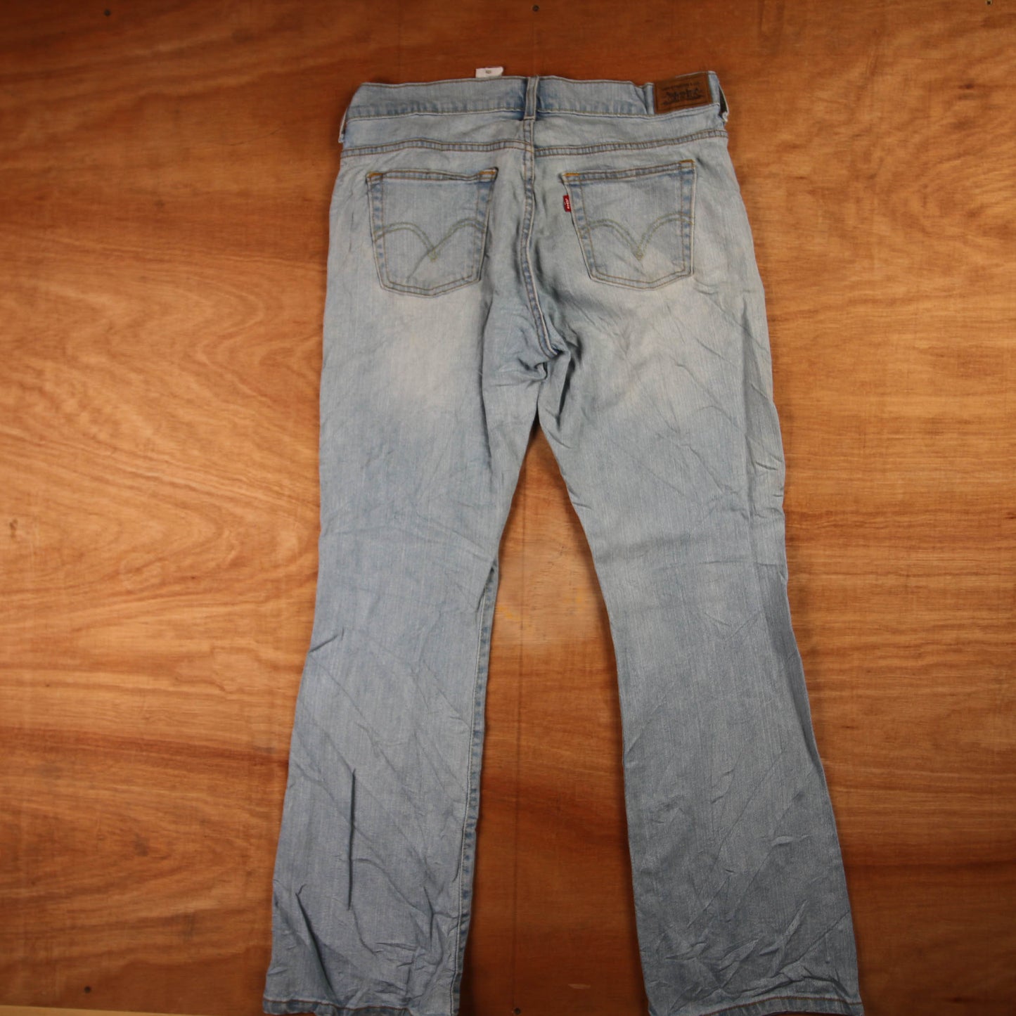 Levi's 515 Red Tab W34 L9 Flared Blue Denim Jeans