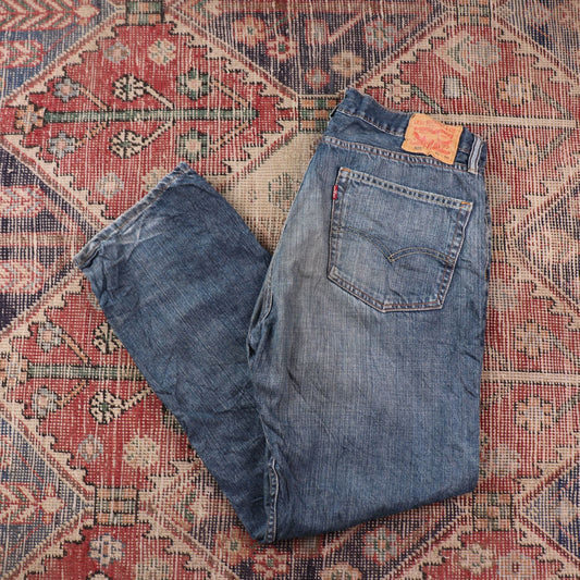 Levi's 505 W36 L30 Straight Leg Regular Fit Blue Denim Jeans