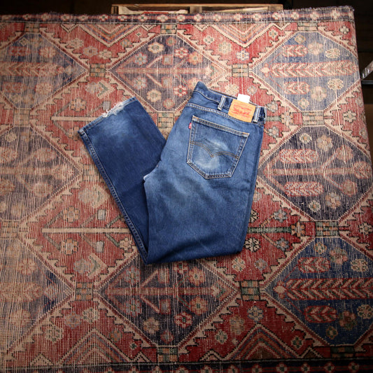 Levi's 505 W40 L30 Straight Leg Regular Fit Blue Denim Jeans
