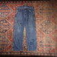 Wrangler W30 L29 Straight Leg Relaxed Fit Blue Denim Jeans