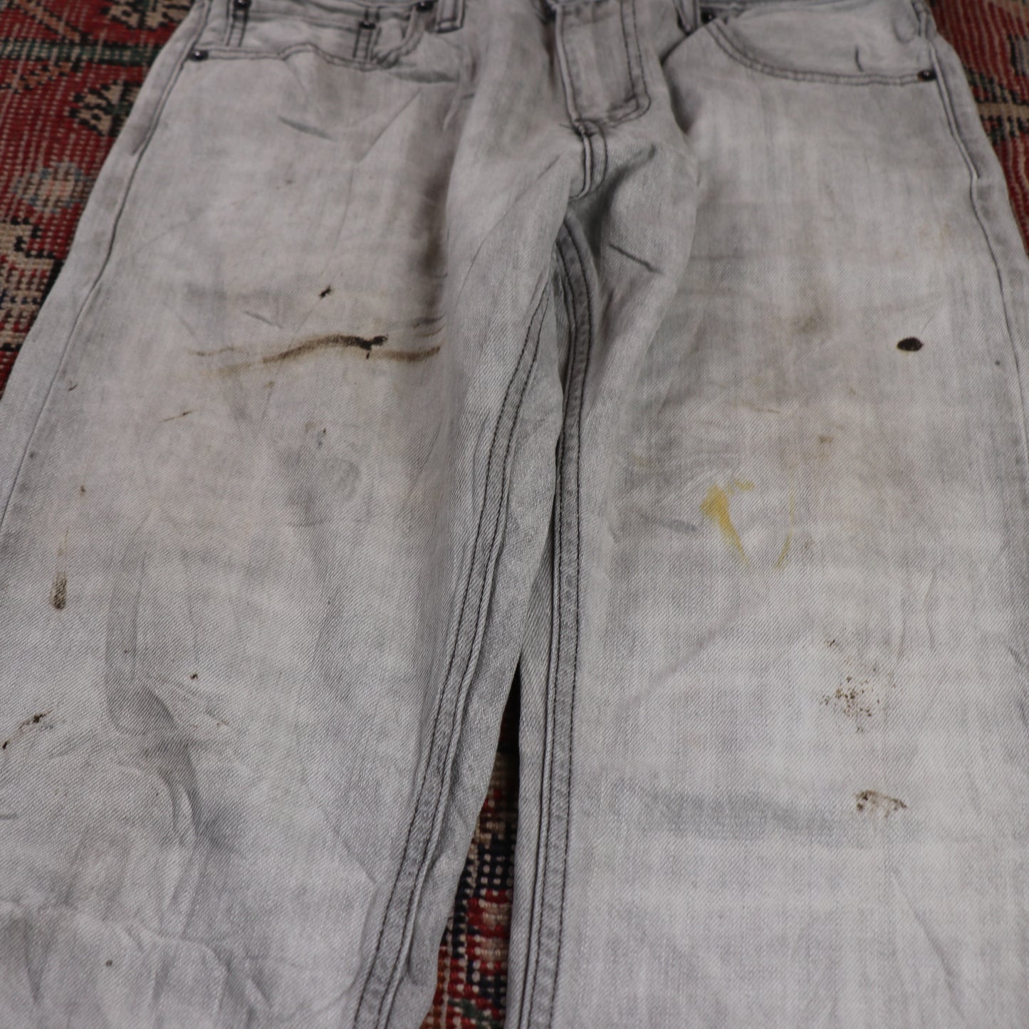 Levi's W30 L32 Straight Leg Grey Denim Jeans