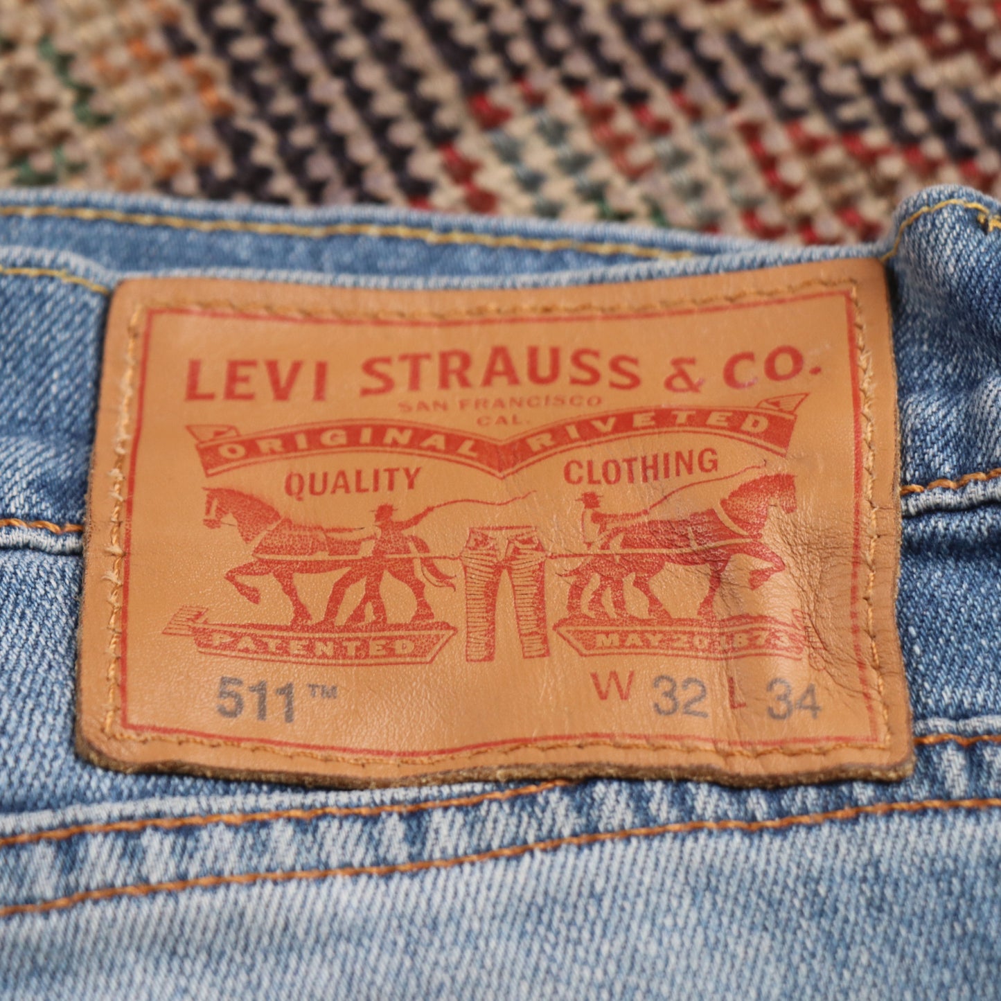 Levi's 511 W32 L26 Slim Fit Blue Denim Jeans