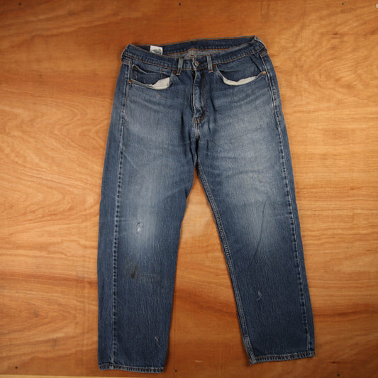 Levi's 508 Red Tab W34 L28 Tapered Leg Regular Fit Blue Denim Jeans