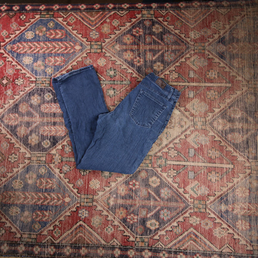 Lee W28 L27 Straight Leg Regular Fit Blue Denim Jeans